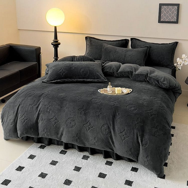 4-Piece Bedding Set Duvet Cover, Pillowcases & Fitted Sheet
