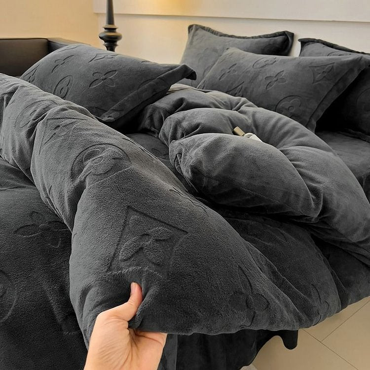 4-Piece Bedding Set Duvet Cover, Pillowcases & Fitted Sheet