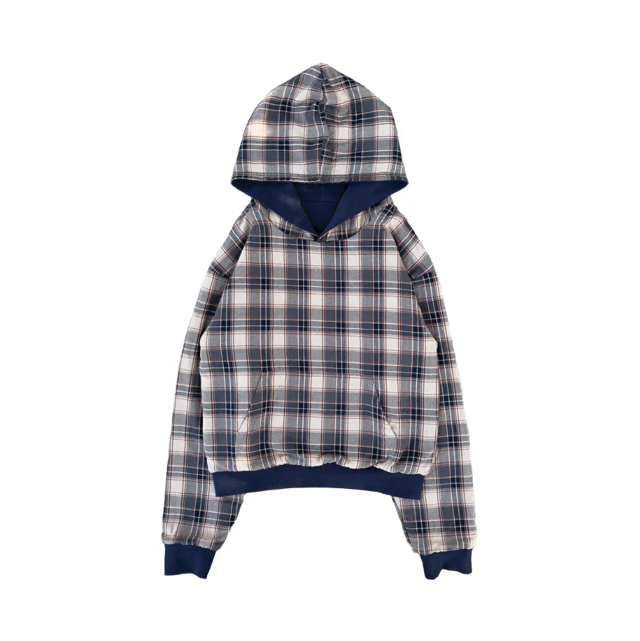 2-in-1 Reversible Plaid Hoodie